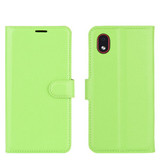 Galaxy A01 Core      Pu Wallet Case    [Green]