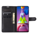 Galaxy M51      Pu Wallet Case    [Black]