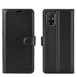 Galaxy M51      Pu Wallet Case    [Black]