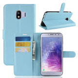 Galaxy J4      Pu Wallet Case    [Lightblue]