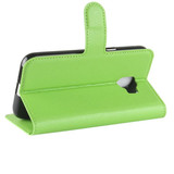 Galaxy J2 Core      Pu Wallet Case    [Green]