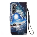 Samsung Galaxy S21      Designer PU Case      SeaWave