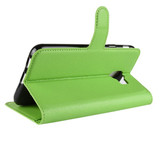 Galaxy J4      Pu Wallet Case    [Green]