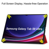 Samsung Galaxy Tab S9 Ultra X910    Tri-Fold PU Case    Red
