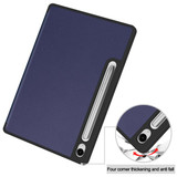 Samsung Galaxy Tab S9FE X510    Tri-Fold PU Case    Navy