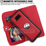 Samsung Galaxy S8 Plus      Zipper Wallet Case    Red