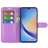 Galaxy A34 5G      Pu Wallet Case    [Purple]