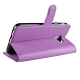 Galaxy J4      Pu Wallet Case    [Purple]