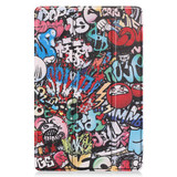 Samsung Galaxy Tab S9FE X510    Designer Tri-Fold Case      Graffiti