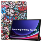 Samsung Galaxy Tab S9+ X810    Designer Tri-Fold Case      Graffiti