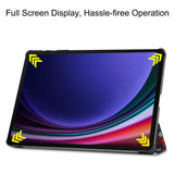 Samsung Galaxy Tab S9+ X810    Designer Tri-Fold Case      Graffiti