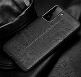 Samsung Galaxy S21      Leather Texture Case    Black