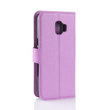 Galaxy J2 Pro 2018      Pu Wallet Case    [Purple]