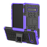 Samsung Galaxy S10 Plus      Heavy Duty Case    Purple