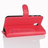 Galaxy J3 Pro/J3 2017      Pu Wallet Case    [Red]