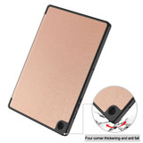 Samsung Galaxy Tab A9+ X210    Tri-Fold PU Case    RoseGold