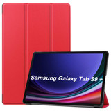 Samsung Galaxy Tab S9+ X810    Tri-Fold PU Case    Red