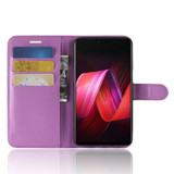 Oppo R15      Pu Wallet Case    [Purple]