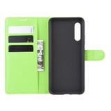 Galaxy A90 5G      Pu Wallet Case    [Green]