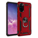Samsung Galaxy S20      Military Armour Case    Red