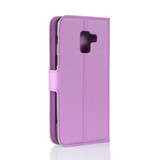 Galaxy A8 2018      Pu Wallet Case    [Purple]