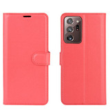 Galaxy Note 20 Ultra      Pu Wallet Case    [Red]