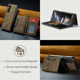 Samsung Galaxy Z Fold4 5G      Magnetic Wallet    Coffee