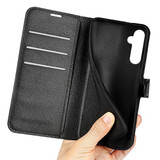 Galaxy A35 5G      Pu Wallet Case    [Black]