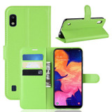 Galaxy A10      Pu Wallet Case    [Green]