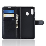 Galaxy A20/A30      Pu Wallet Case    [Black]