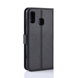 Galaxy A20/A30      Pu Wallet Case    [Black]