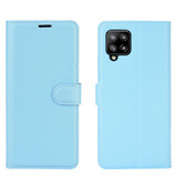 Galaxy A42      Pu Wallet Case    [Lightblue]