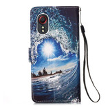 Samsung Galaxy Xcover 5      Designer PU Case      SeaWave
