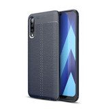 Samsung Galaxy A70      Leather Texture Case    Navy