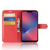Oppo Ax5      Pu Wallet Case    [Red]