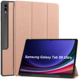 Samsung Galaxy Tab S9 Ultra X910    Tri-Fold PU Case    RoseGold