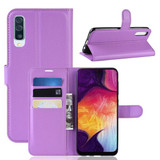 Galaxy A50      Pu Wallet Case    [Purple]