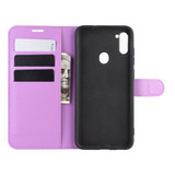 Galaxy A11      Pu Wallet Case    [Purple]