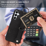 Samsung Galaxy A05s      Hand Strap PU Card Case    Black