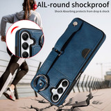 Samsung Galaxy A05s      Hand Strap PU Card Case    Navy