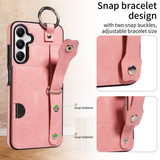 Samsung Galaxy A05s      Hand Strap PU Card Case    Pink