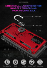 Samsung Galaxy A71 5G      Military Armour Case    Red