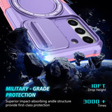 Samsung Galaxy S22      Magsafe Sliding Cover Case    Purple