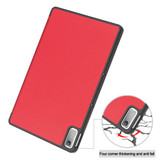 Lenovo Tab P11 (2nd Gen) TB350 Tri-Fold PU Case Red