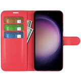 Galaxy S23 Fe      Pu Wallet Case    [Red]
