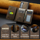 Samsung Galaxy Z Fold5 5G      Magnetic Wallet    Coffee