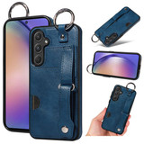Samsung Galaxy A55 5G      Hand Strap PU Card Case    Navy