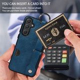 Samsung Galaxy A55 5G      Hand Strap PU Card Case    Navy