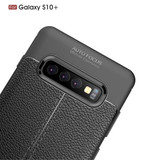 Samsung Galaxy S10 Plus      Leather Texture Case    Red
