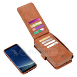 Samsung Galaxy S8 Plus      Deluxe Zipper Case    Brown